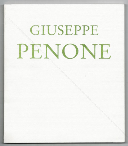 Giuseppe PENONE. Paris, Musée d'Art Moderne, 1984.
