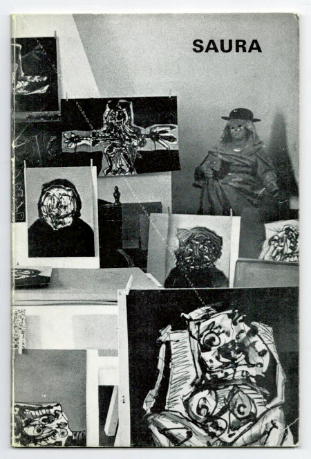 Peinture sur papier de SAURA. Paris, Galerie Stadler, 1969.