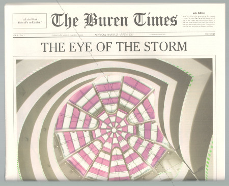 Daniel BUREN - The Eye of the Storm. Works in sit by Daniel BUREN. New York, Solomon R. Guggenheim Museum, 2005.