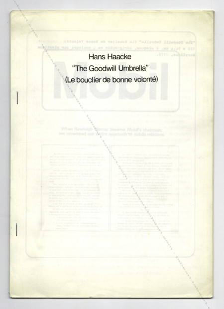 Hans HAACKE - « The goodwill umbrella ». Paris, Galerie Liliane & Michel Durand-Dessert, 1978.