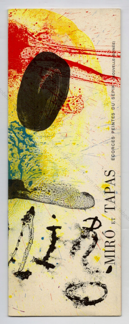 Joan MIR et TAPAS. corces peintes du Spik. Genve, Galerie Engelberts, 1967.