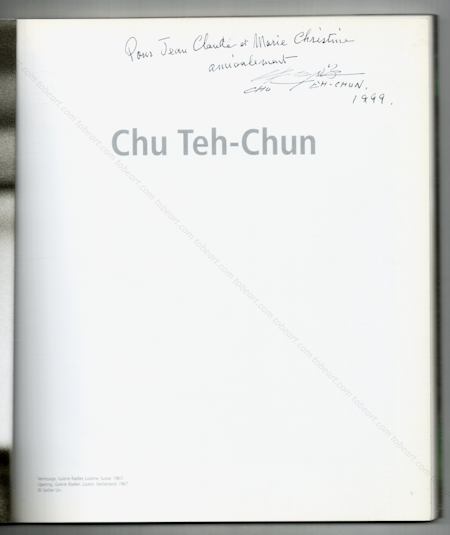 CHU TEH-CHUN - Oeuvres rcentes. Paris, Galerie Navarra, 1998.