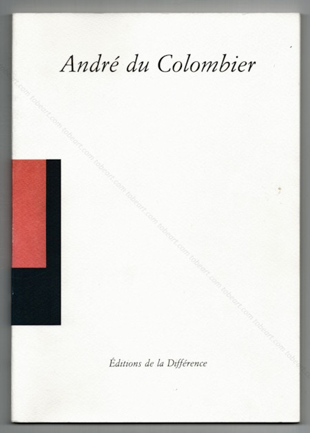 Andr� du COLOMBIER | &Eacute;ditions de la Diff�rence, 1990
