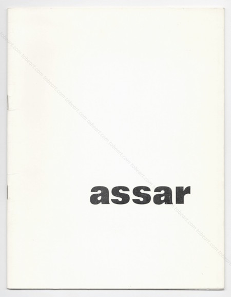Nasser ASSAR - Peintures. Paris, Galerie de Bellechasse, 1975.
