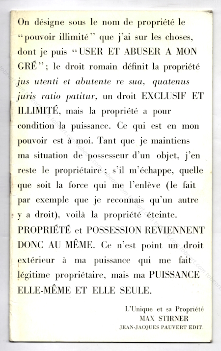 Jean-Pierre RAYNAUD - Psycho-objet / Daniel POMMEREULE. Paris, Galerie Mathias Fels, 1966.