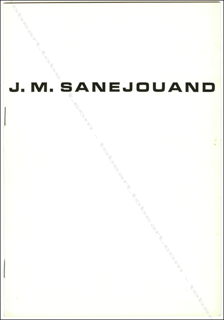 Jean-Michel SANEJOUAND - Plans d'organisations d'espaces. Paris, Galerie Mathias Fels, 1970.