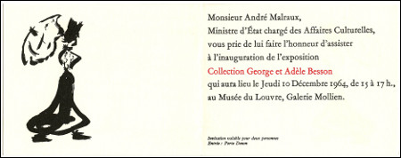 Collection George et Adle Besson. Paris, Ministre des Affaires Culturelles, 1964.