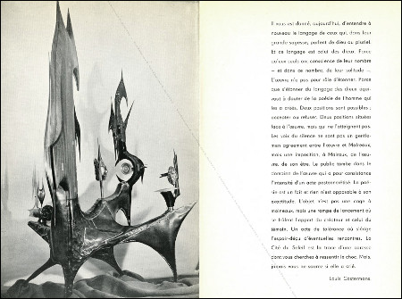 Carton d'invitation de l'exposition Marcel ARNOULD - La Cité du Soleil. Bruxelles, Cercle d'Art Moderne Ex-Libris, 1959.