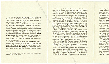 Carton d'invitation de l'exposition Papier collés 1912-1914 de PICASSO à Paris, Galerie Pierre, en 1935.