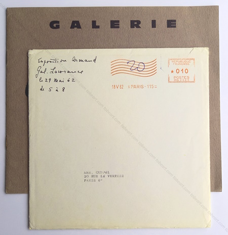 ARMAN. Paris, Galerie Lawrence, 1962.