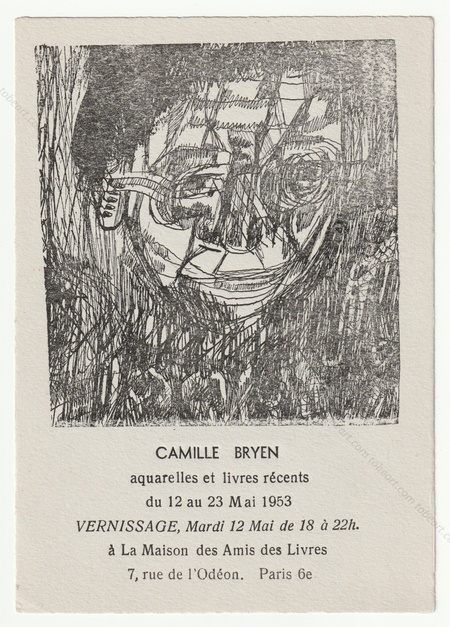 Camille BRYEN - Aquarelles et livres rcents. Paris, La Maison des Amis des Livres, 1953.