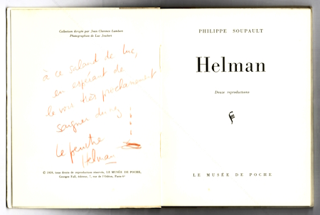 Robert HELMAN. Paris, Le Muse de Poche, 1959.