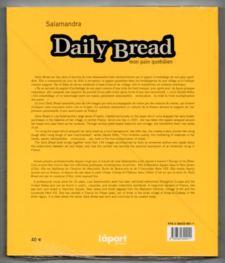 SALAMANDRA - Daily Bread- mon pain quotidien. Turquant, Editions Cheminements, 2009.