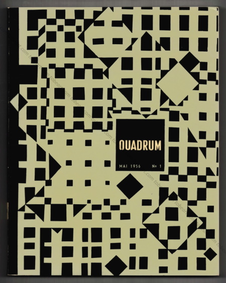 QUADRUM N°1 - Revue Internationale d'Art Moderne. Bruxelles, Palais des Beaux-Arts / Association pour la Diffusion Artistique et Culturelle (ADAC), 1956.