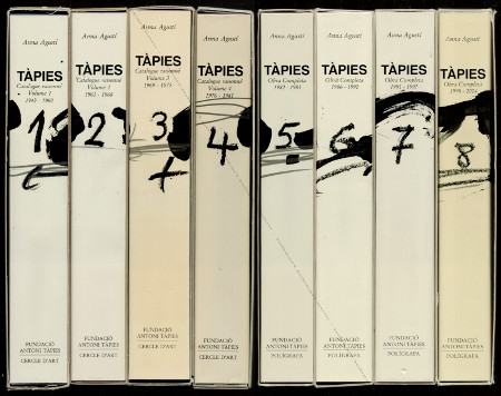 Antoni TPIES - Catalogue raisonn - Oeuvre complet / Obra completa. 8 Volumes 1943 - 2004. Barcelone, Poligrafa / Fondacion Tpies, 1989 - 2005.