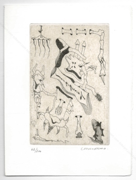 Jorge CAMACHO - Faire signe au machiniste. Paris, Le Soleil Noir, 1977.