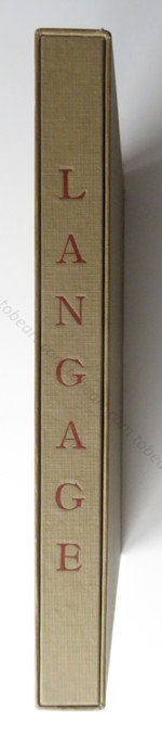 Gérard SCHNEIDER - Robert Ganzo. Langage. Paris, Lydia Conti, 1948.