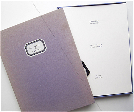 Christian BOLTANSKI - Les mots &agrave; secrets. Paris, Yvon Lambert Editeur, 1993.