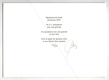 François-Xavier LALANNE - Patrick Mauriès. Désapprendre. Sauveterre-du-Gard, Editions La Balance, 2002.