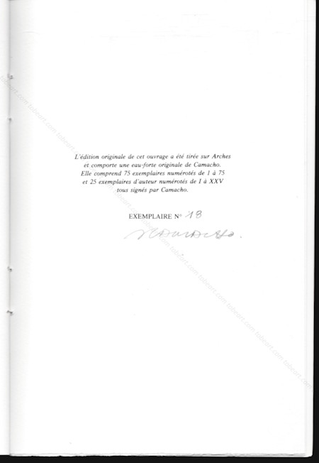 Jorge Camacho - La danse de la mort. Paris, Galerie de Seine, 1976.