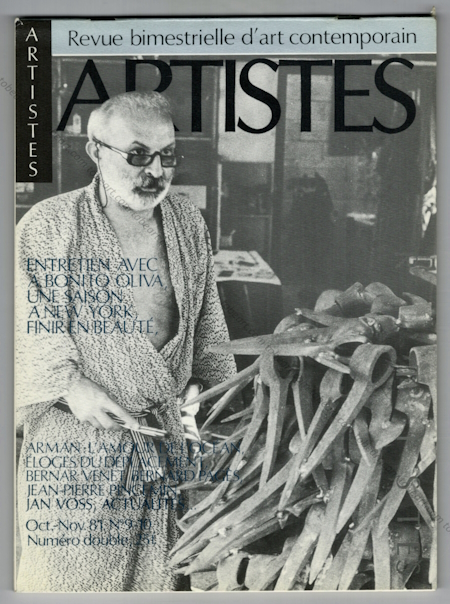 ARTISTES N9-10 - Revue bimestrielle d'art contemporain. Paris, Artistes / Bernard Lamarche-Vadel, octobre 1981.