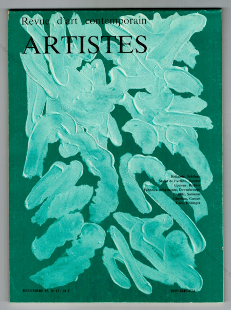 ARTISTES N17 - Revue bimestrielle d'art contemporain. Paris, Adver / Jol Lechaux, 1983.