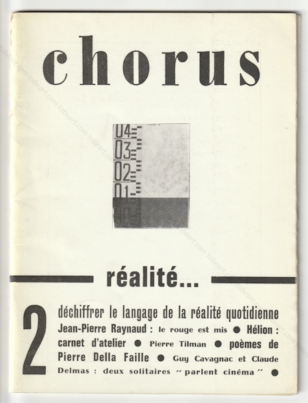 CHORUS 2. Ralit... Paris, Revue Chorus, avril 1969.