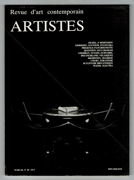 ARTISTES N18 - Revue d'art contemporain. Paris, Artistes, 1984.