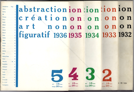 ABSTRACTION CRÉATION - Art non figuratif. Paris, dition Paule Nemours, 1973.