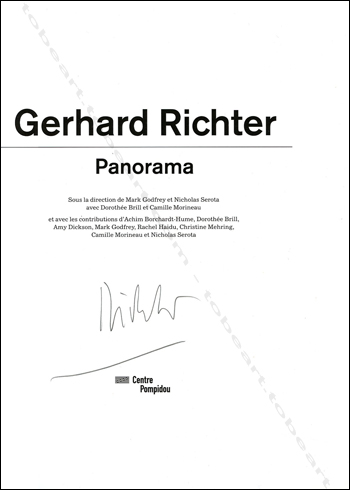 Gerhard RICHTER - Panorama. Une rétrospective. Paris, Centre Georges Pompidou, 2012.