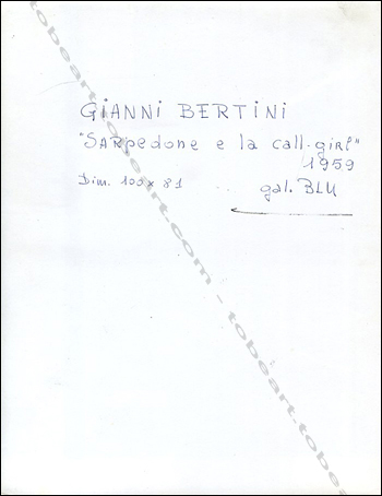 Gianni BERTINI - «Sarpedone e la call-girl» 1959.