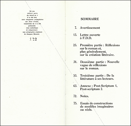Jacques MONORY - Charles Autrand. La mort sans phrase. Paris, Editions du Soleil Noir, 1968.