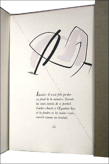 Gérard SCHNEIDER - Robert Ganzo. Paris, Lydia Conti, 1948.